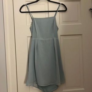 Skylar and Madison blue striped mini dress